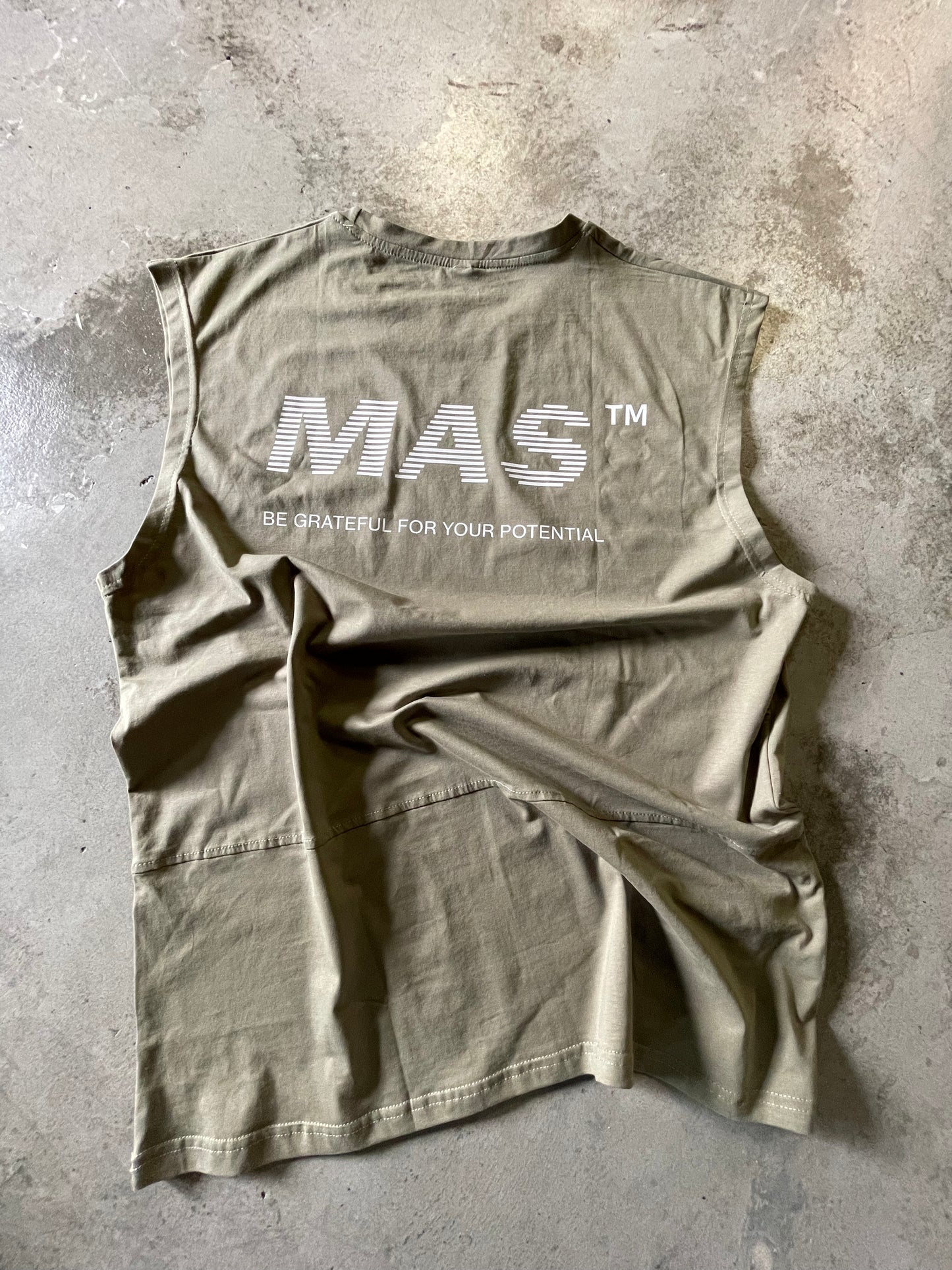 Camiseta sin manga MAS verde
